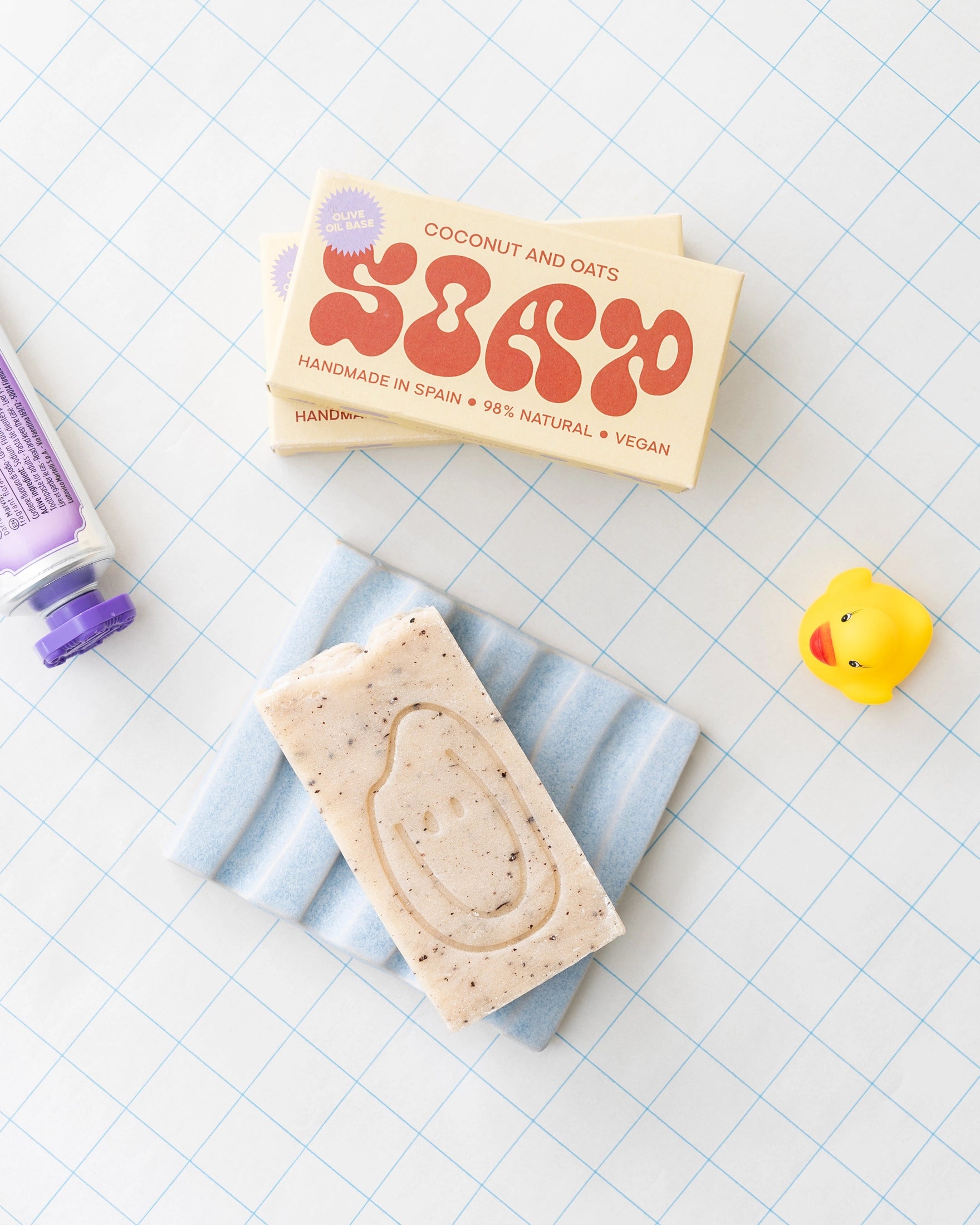 Natural Soap Bar - Coconut & Oats - collab zürich