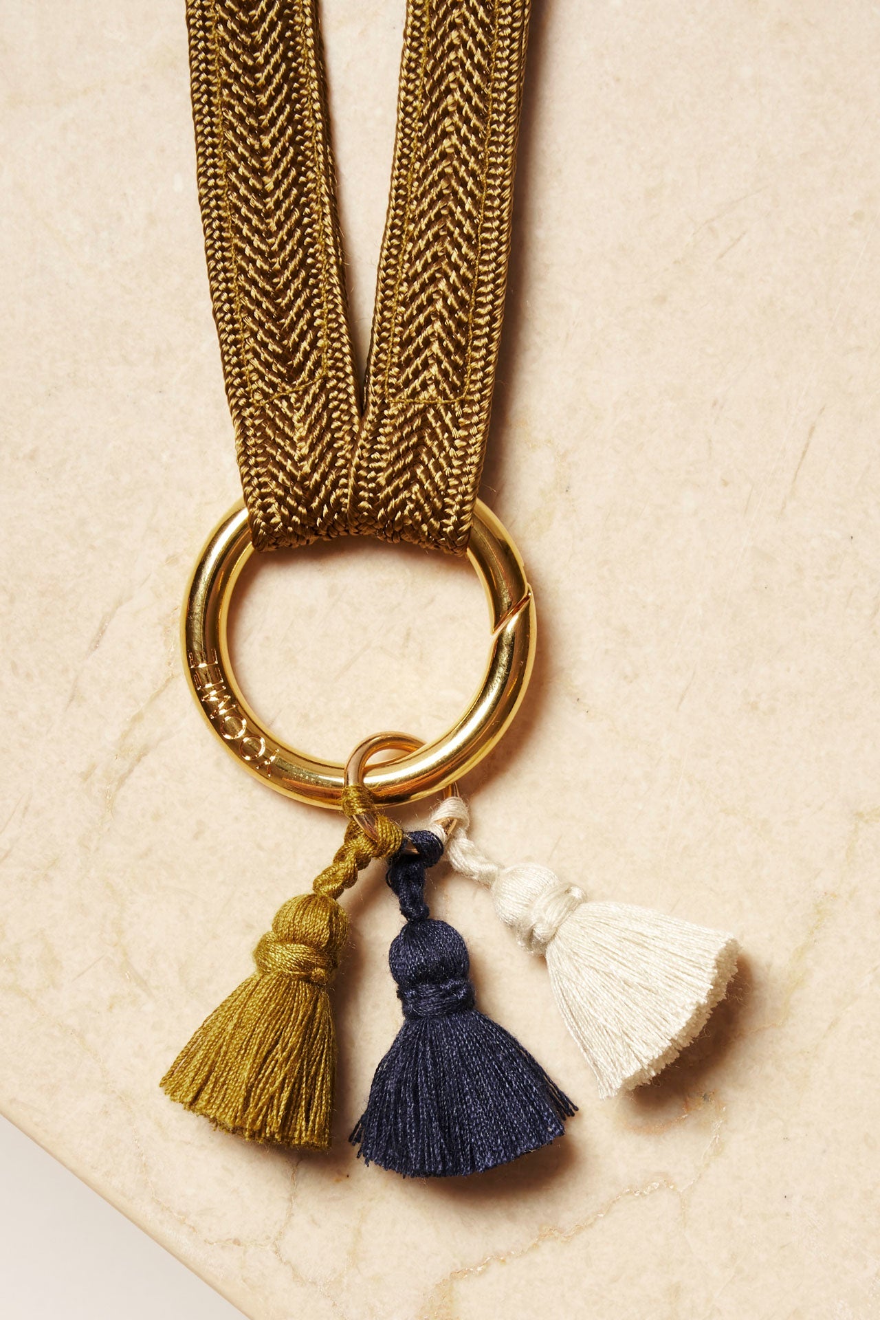 Tassel Trio - SHOUSHA - Marine, Olive, Ecru - collab zürich