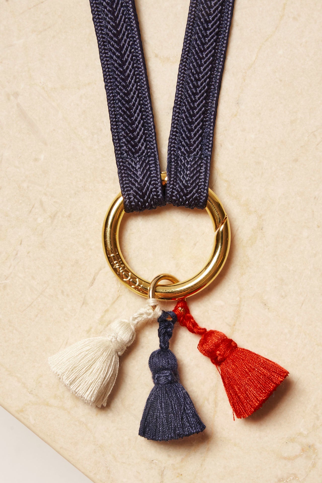 Tassel Trio - SHOUSHA - Red, Marine, Ecru - collab zürich