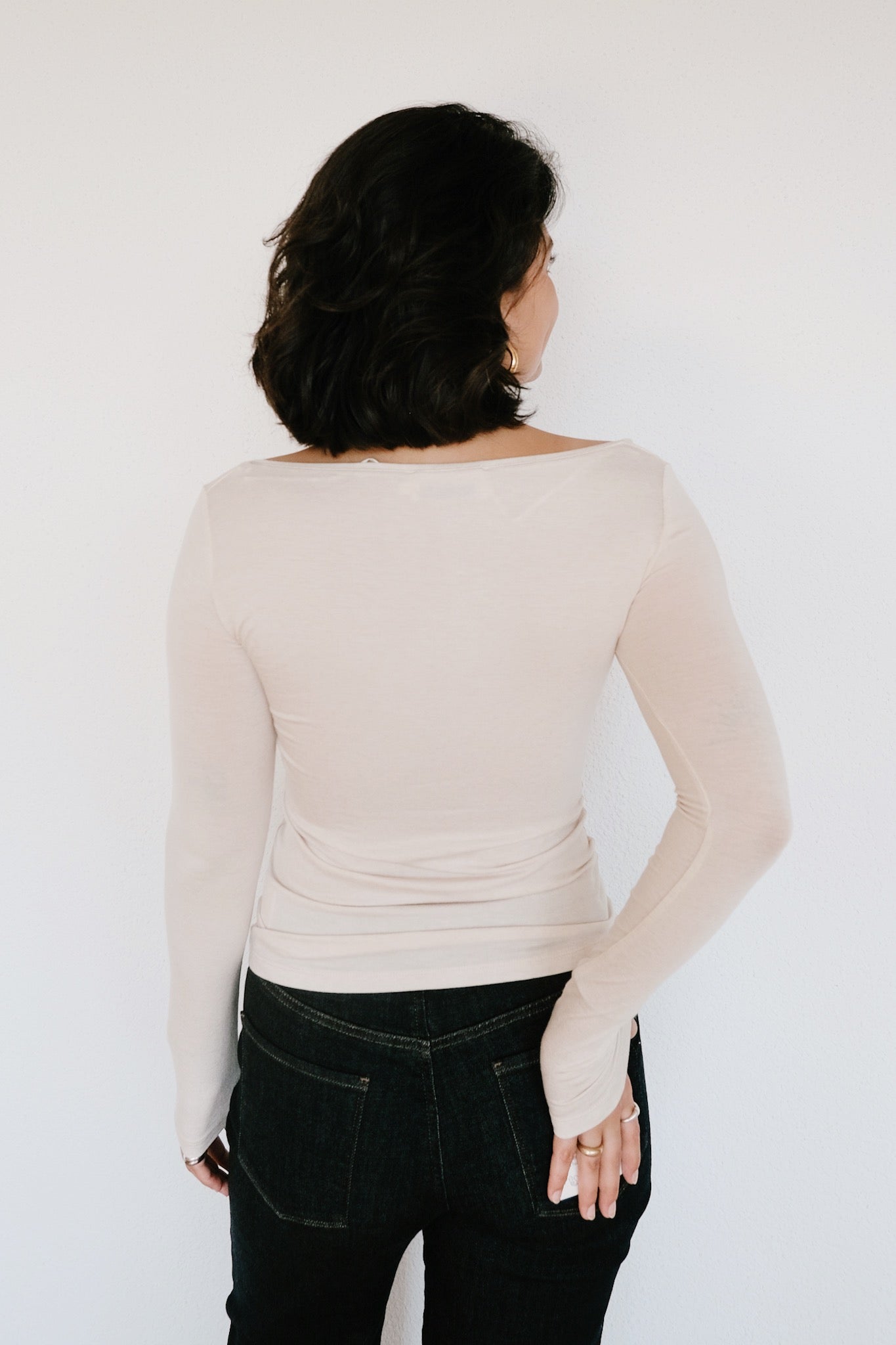 Viscose Longsleeve - Casilda - Ivory - collab zürich