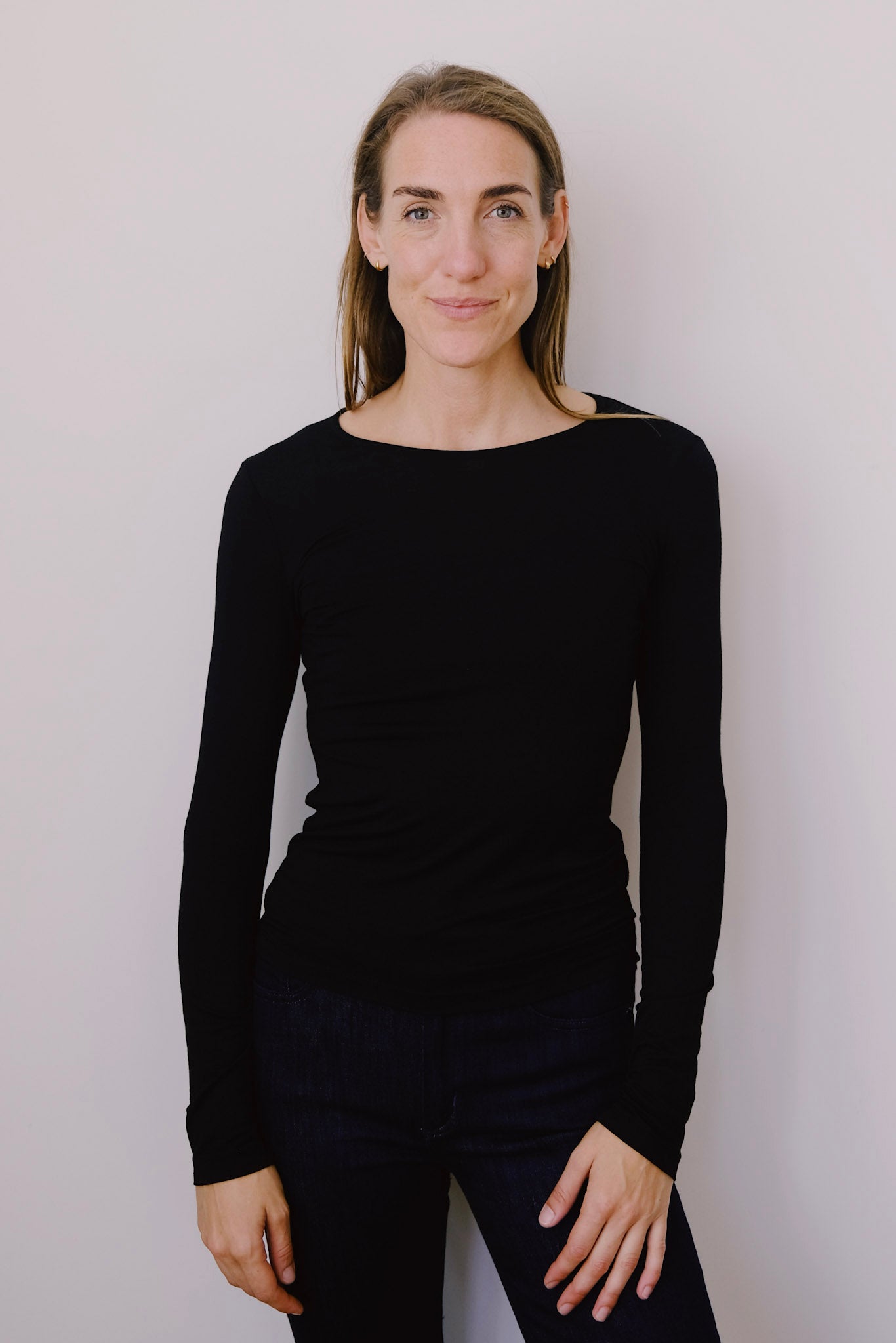 viscose longsleeve - brisa - black - collab zürich