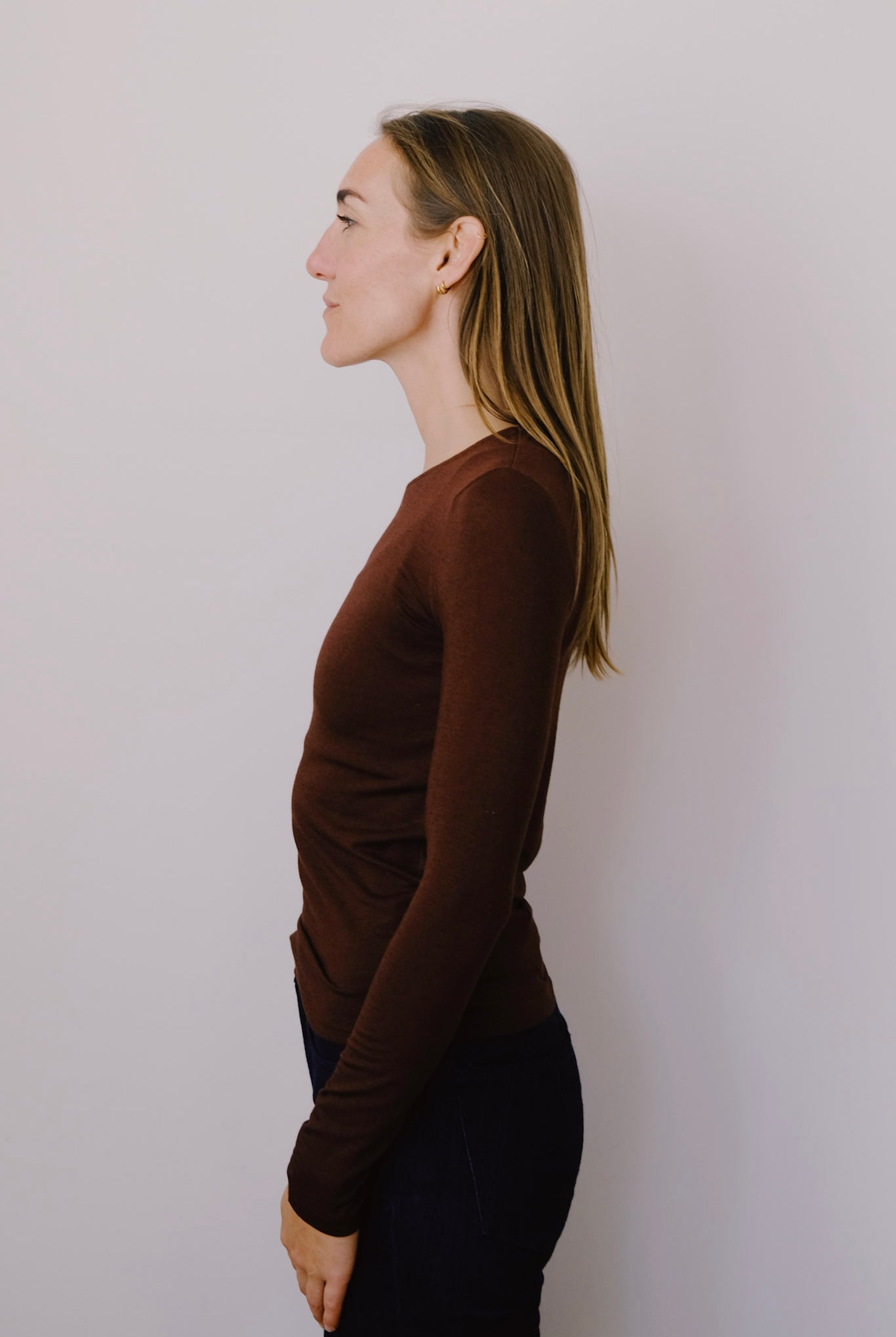 viscose longsleeve - brisa - brown - collab zürich