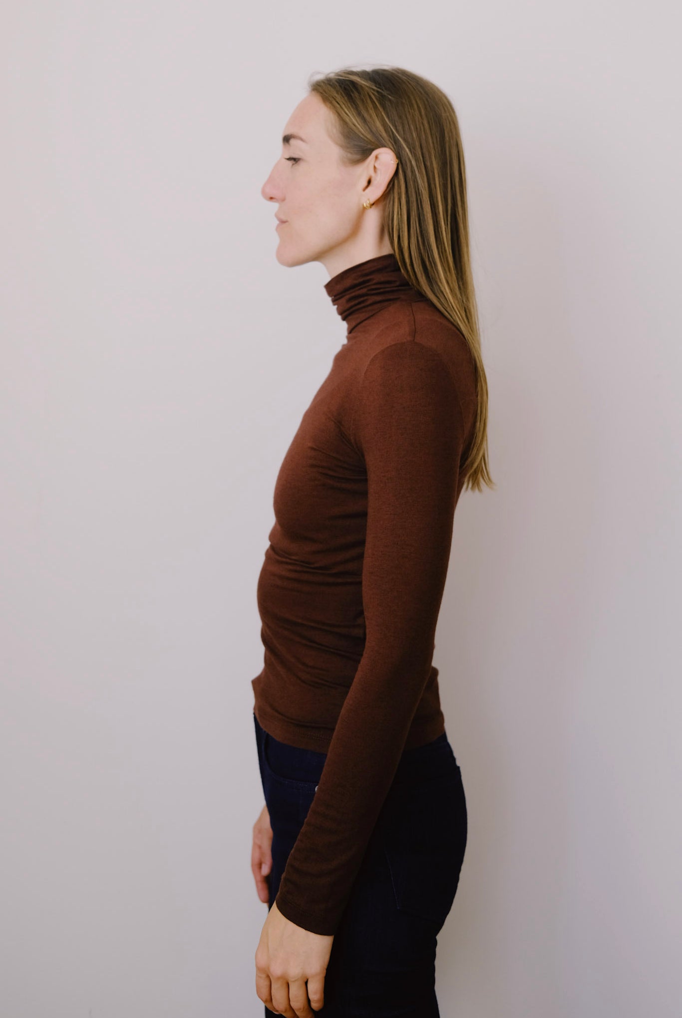 viscose turtle neck - noe - brown - collab zürich