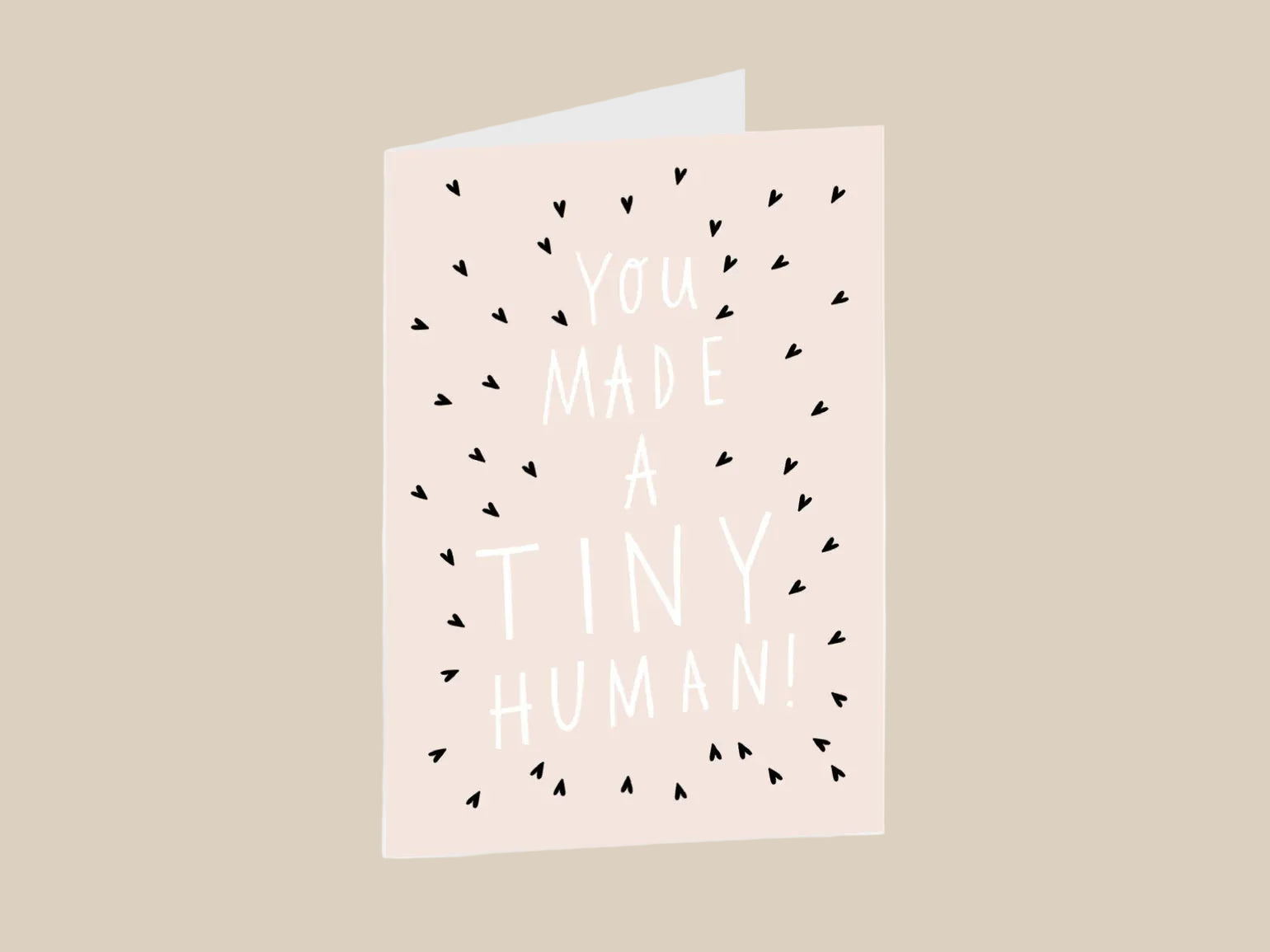 card - congratulations you made a tiny human - collab zürich