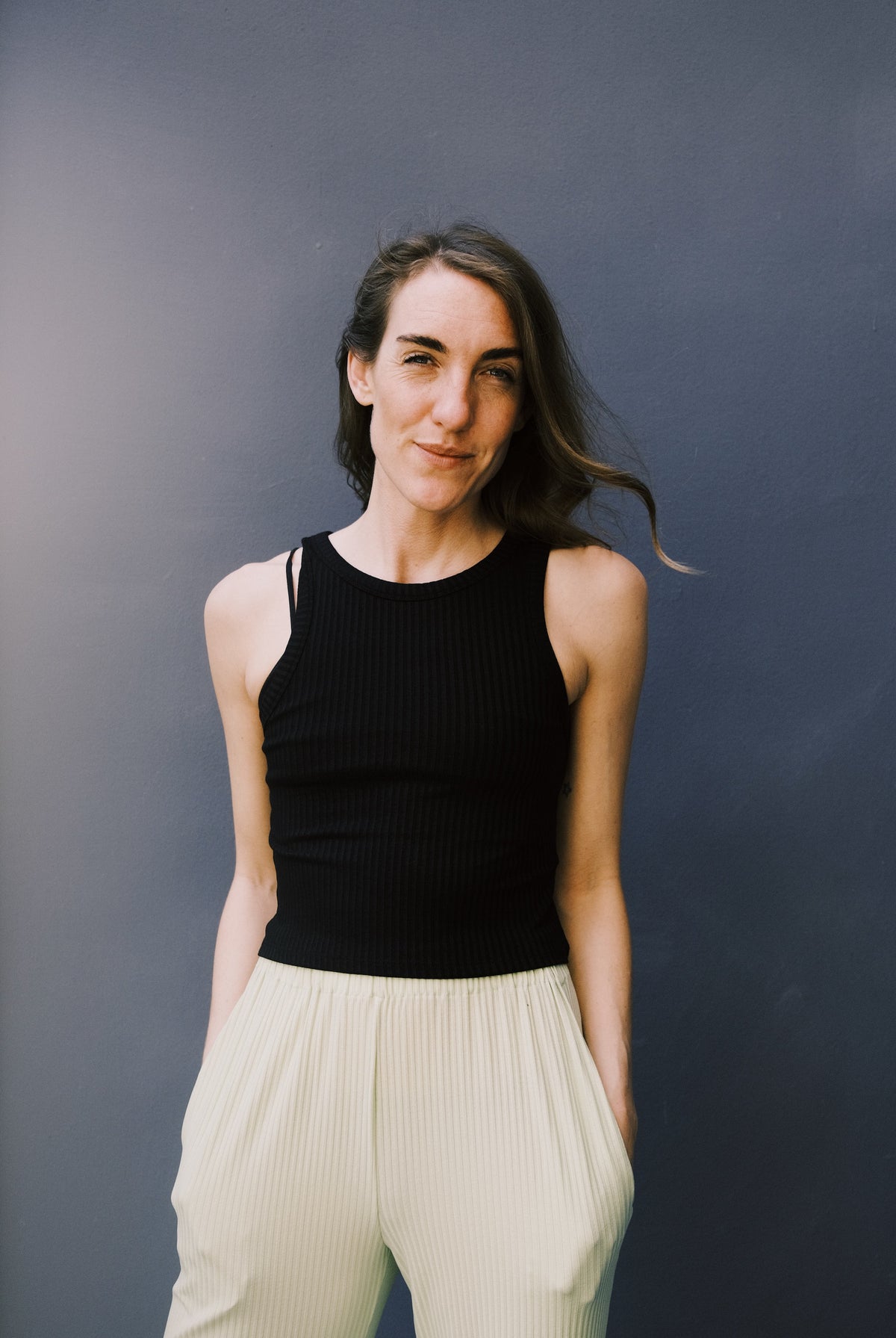 Crop Top - Tencel Porto - Black - collab zürich