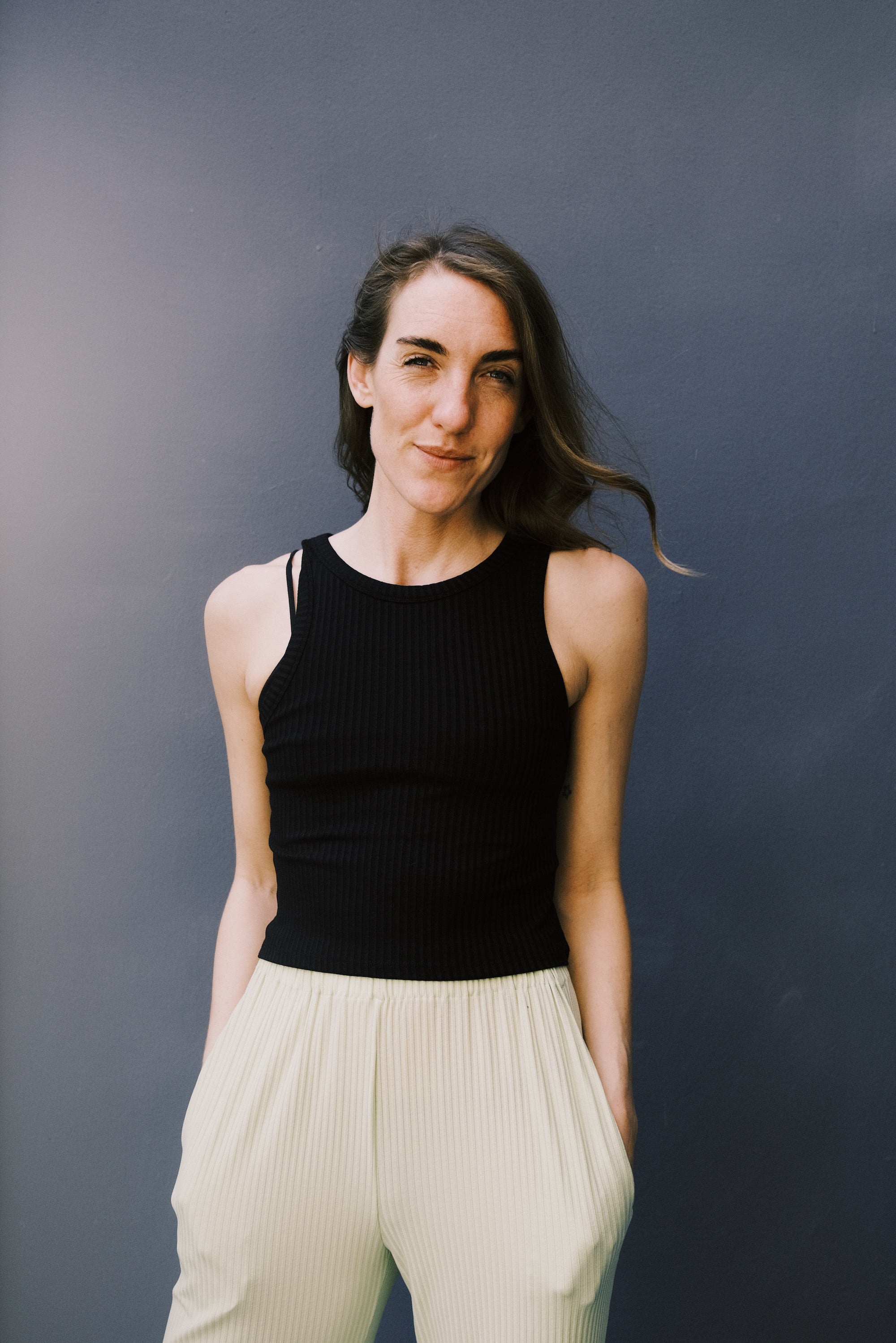 Crop Top - Tencel Porto - Black - collab zürich