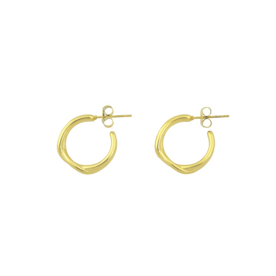 earrings - twine - gold - collab zürich