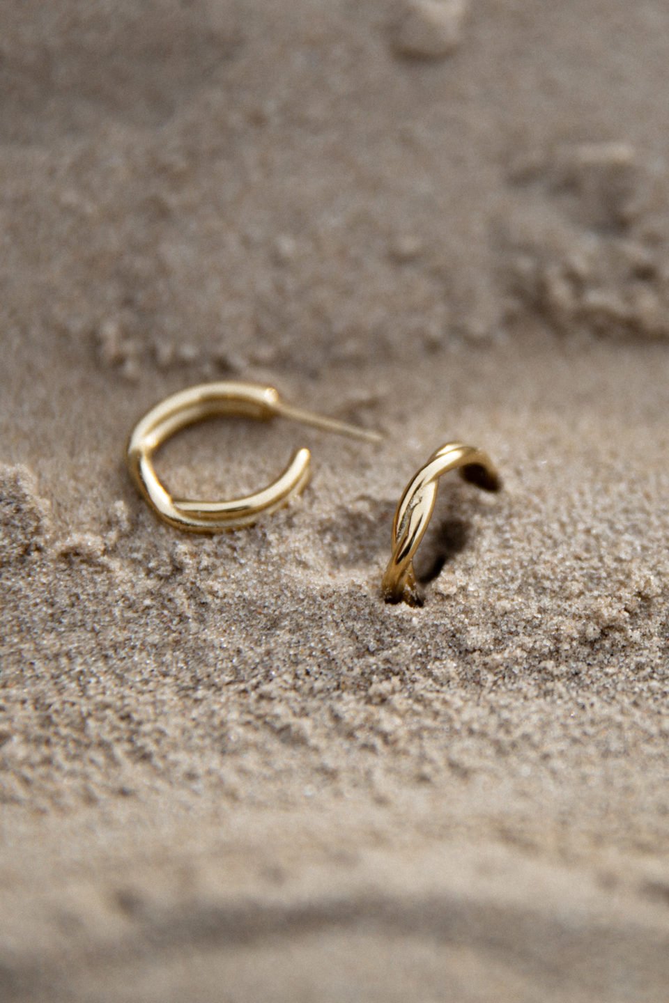 earrings - twine - gold - collab zürich
