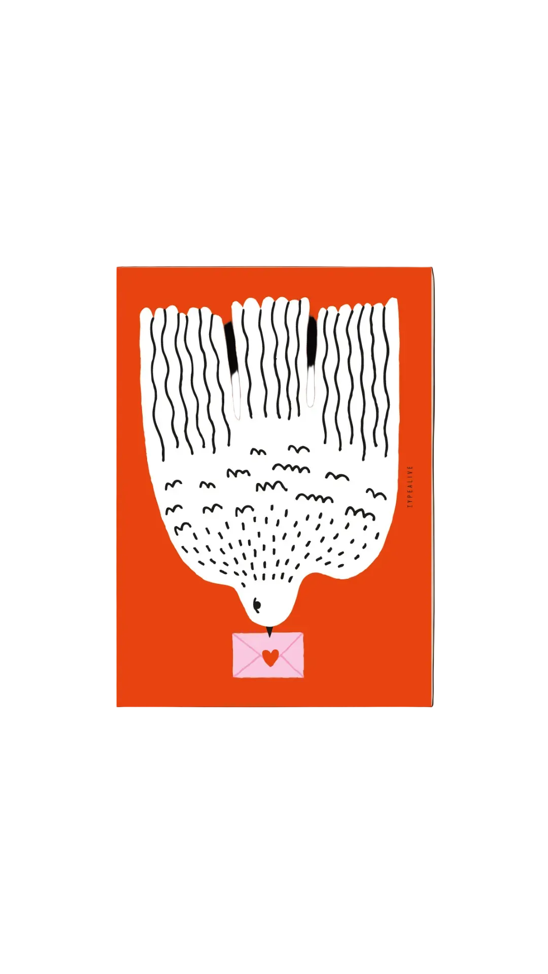 postcard - lovebird - collab zürich