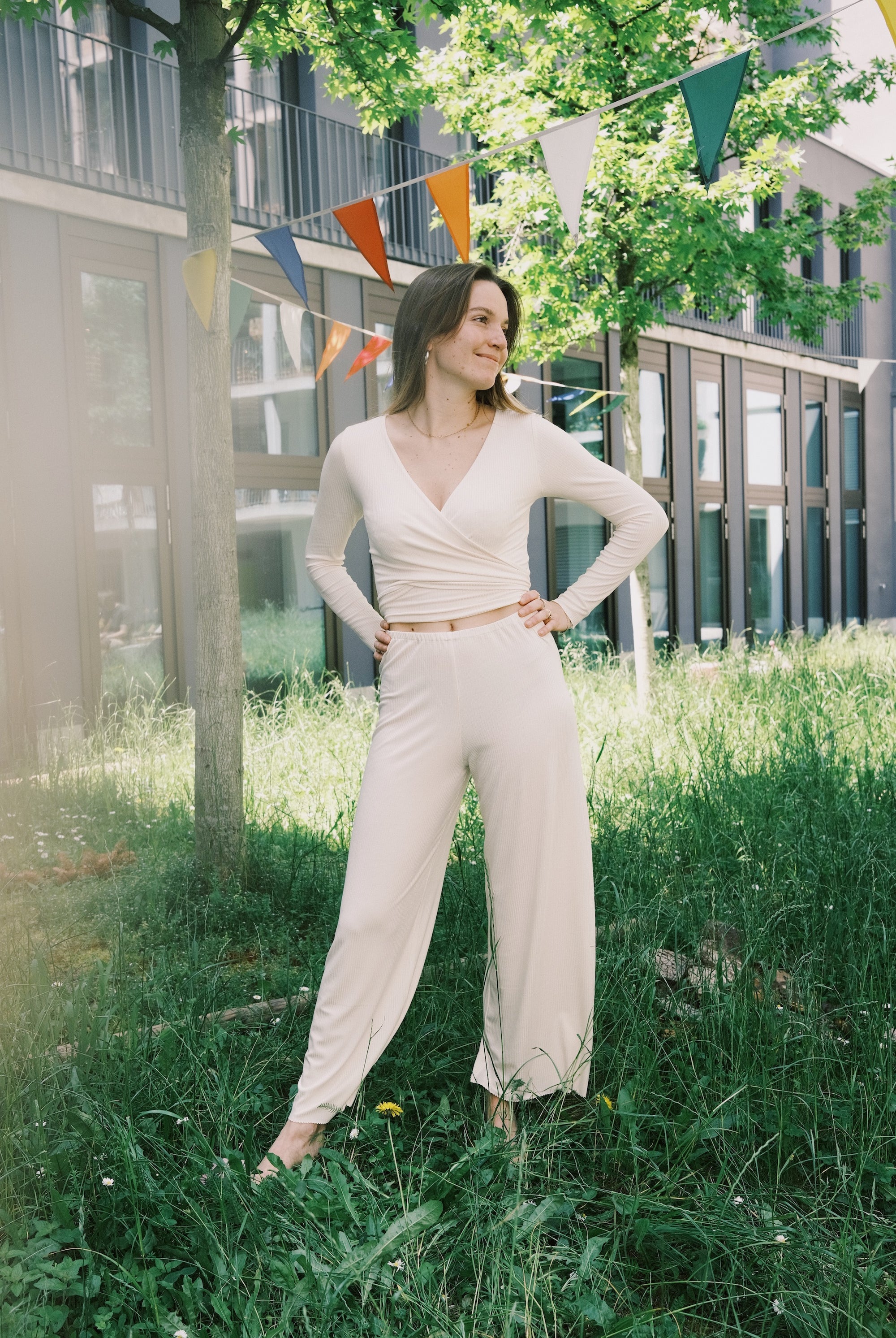 pants - bella - creme - collab zürich