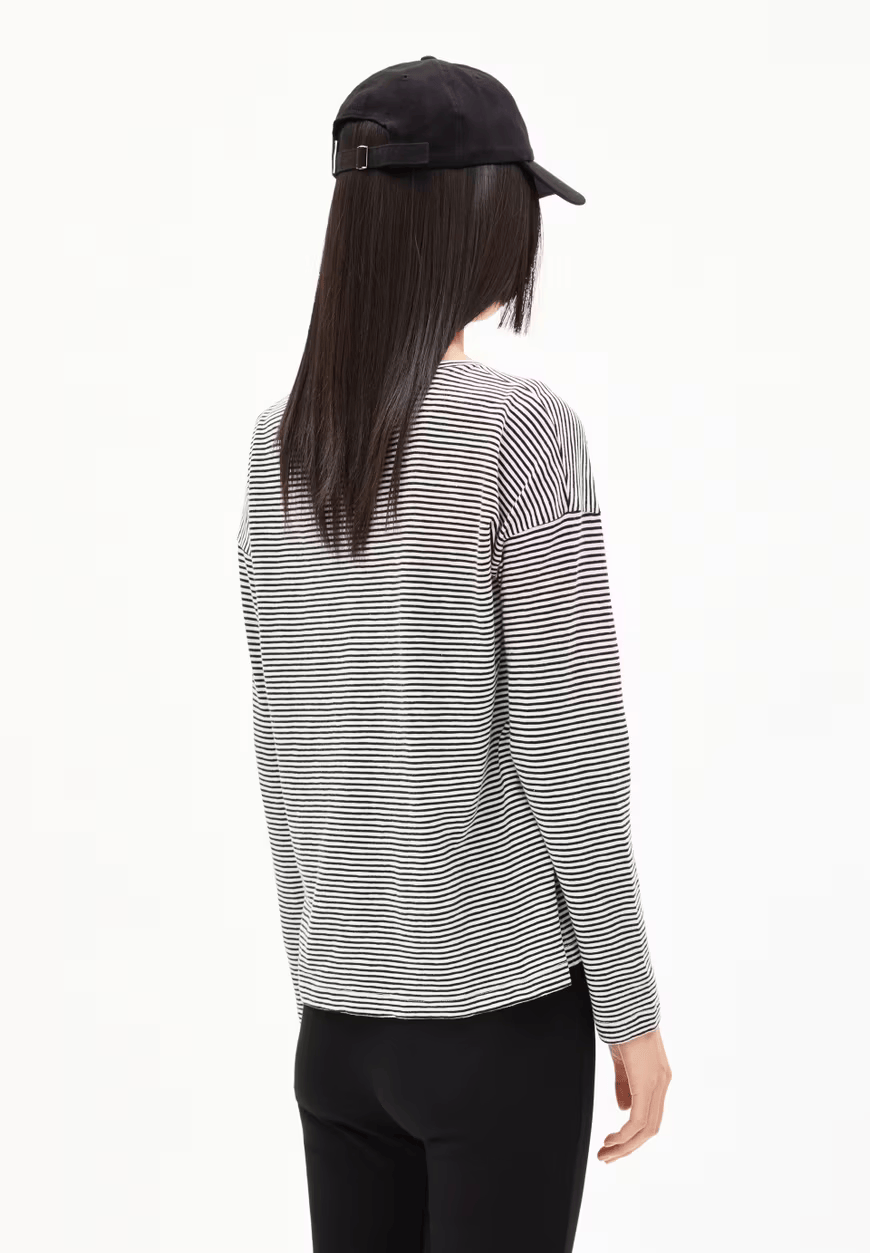 Longsleeve - Xianaa Stripes - Black / Oatmilk - collab zürich