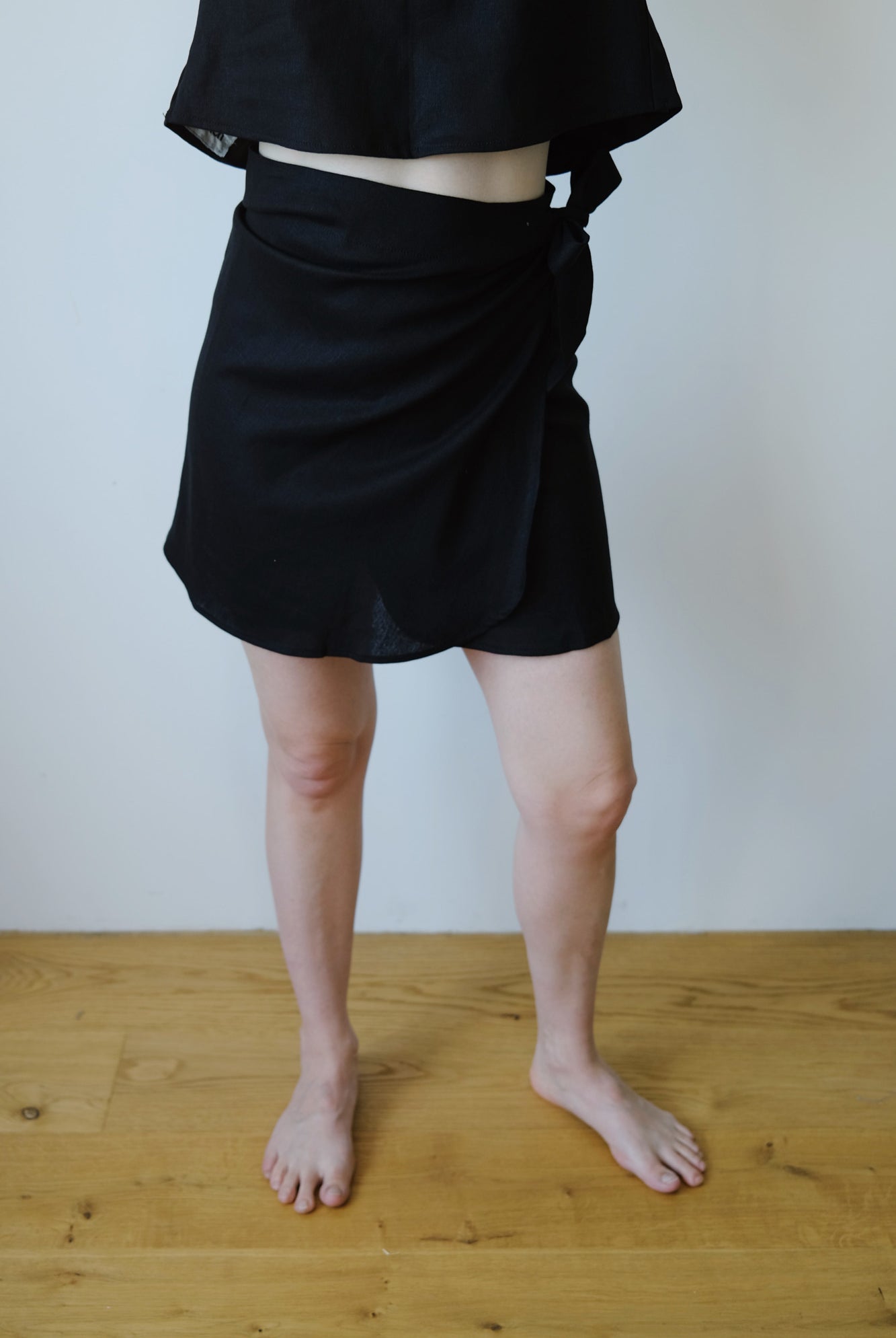 Linen Skirt - ELLA - Black - collab zürich