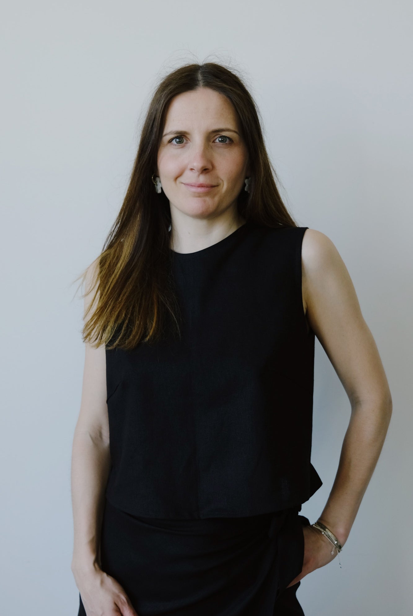 linen top - ANNA LISA - black - collab zürich