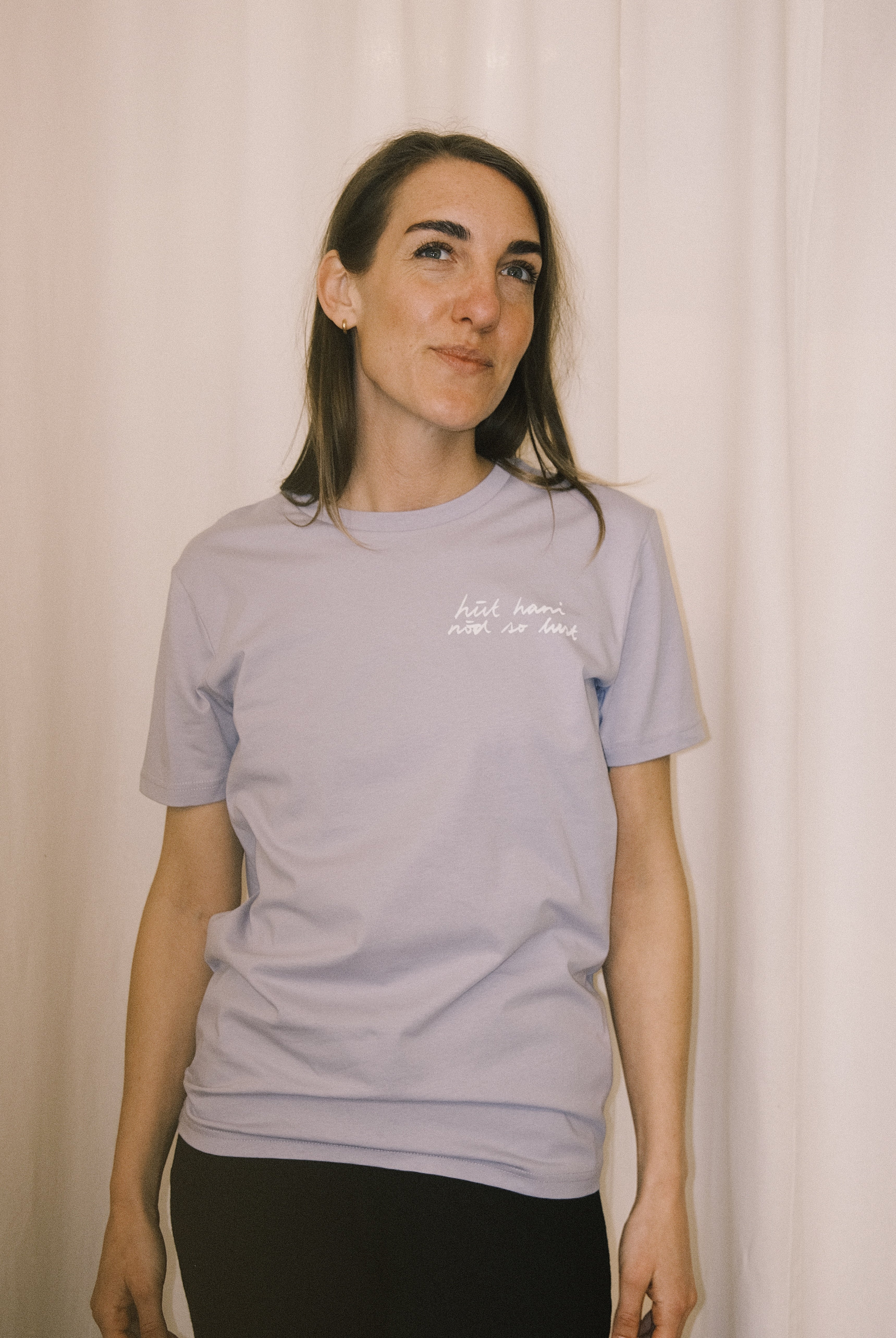 Unisex T-Shirt - hüt hani nöd so lust - Pale Lilac - collab zürich
