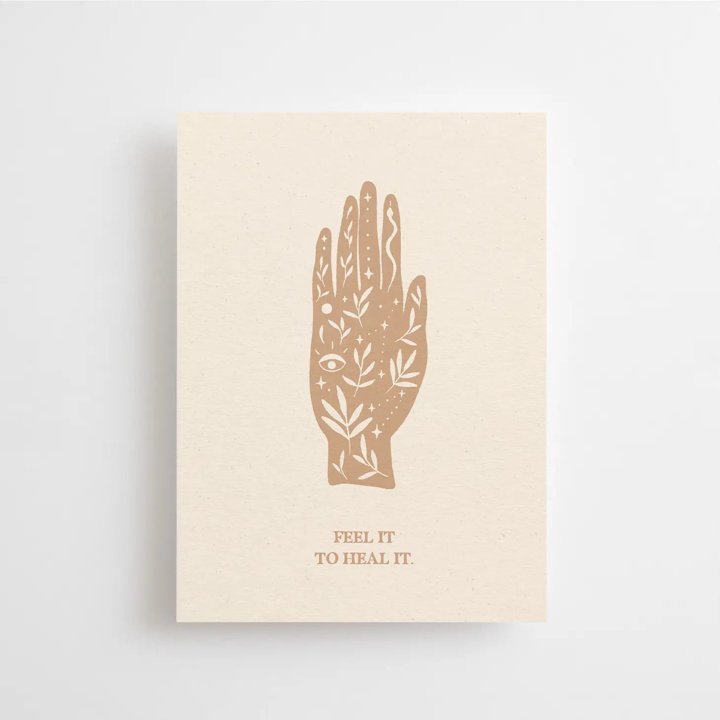 mini postcard - feel it to heal it - collab zürich