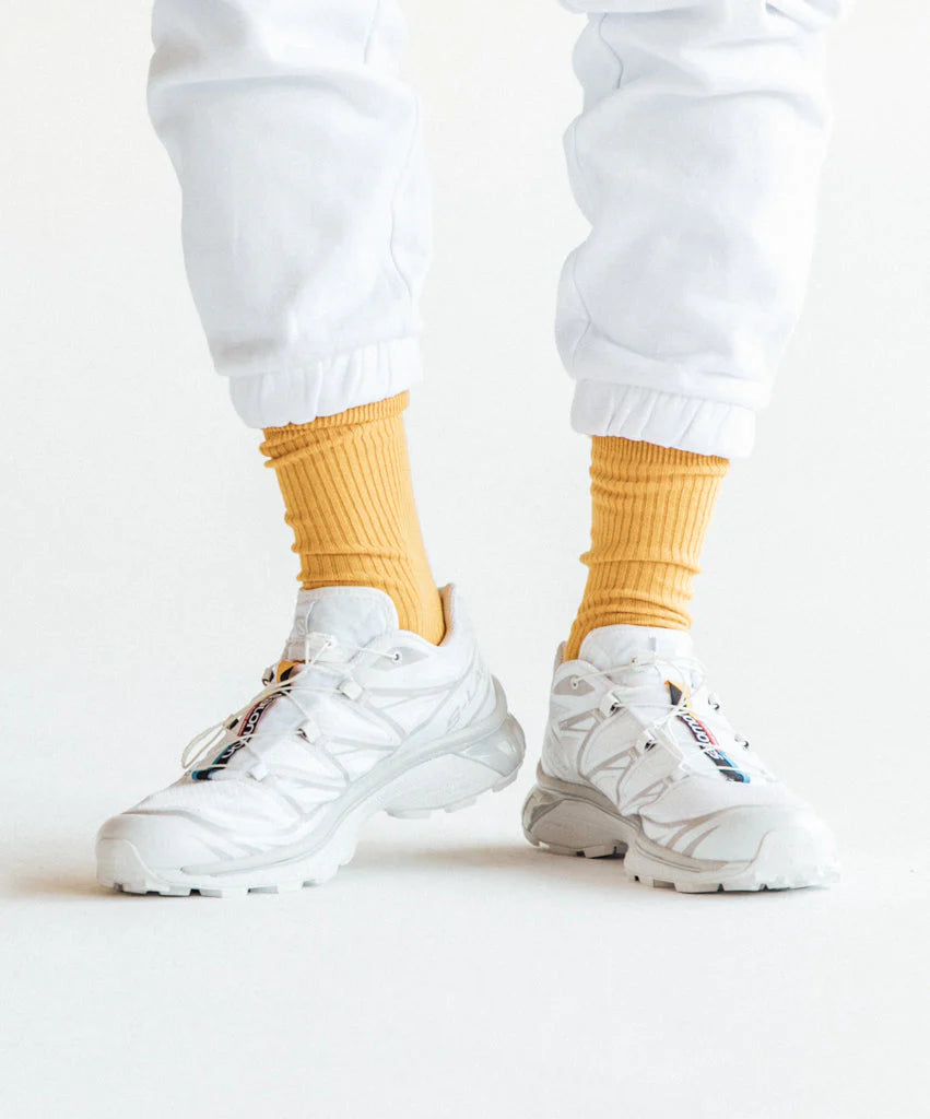 socks - ribbed sunny yellow - collab zürich