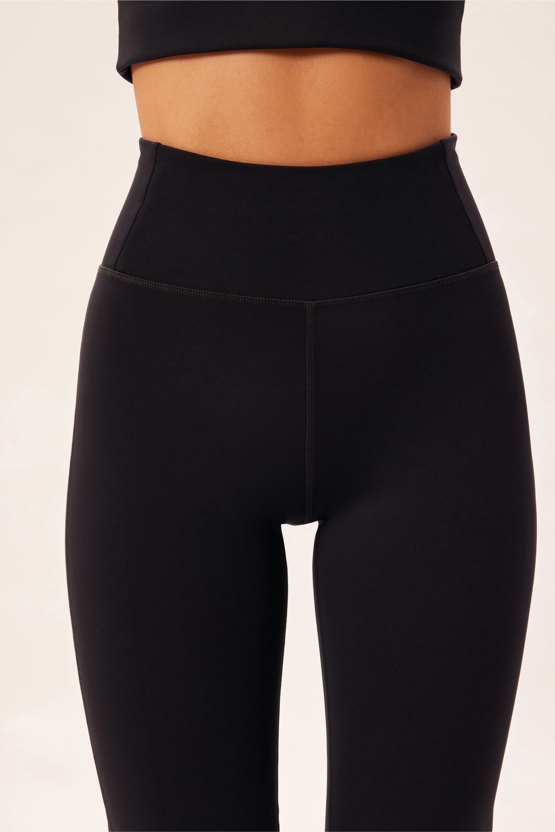 flare leggings - compressive - black - collab zürich