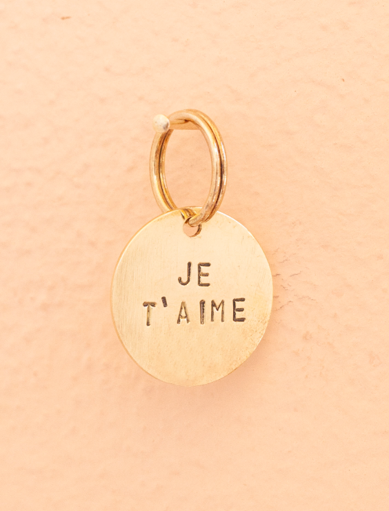 key tag - mini - je t'aime - collab zürich
