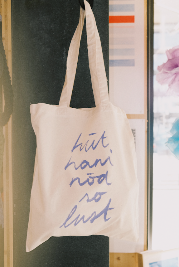 Tote Bag - hüt hani nöd so lust - Schnüerlischrift - collab zürich