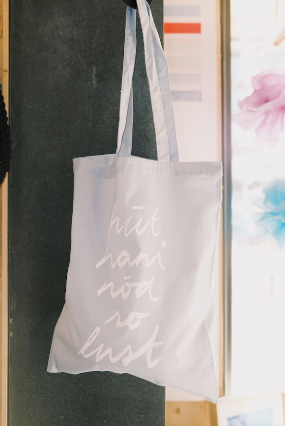 Tote Bag - hüt hani nöd so lust - Schnüerlischrift - collab zürich