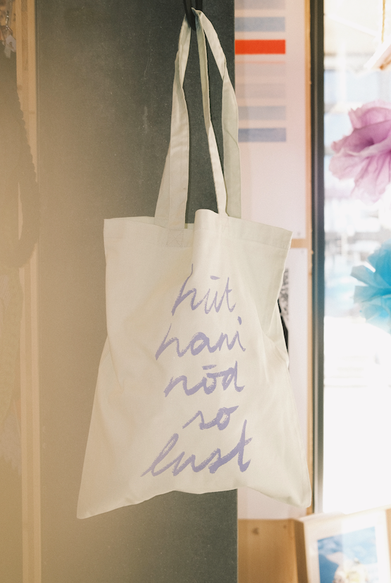 Tote Bag - hüt hani nöd so lust - Schnüerlischrift - collab zürich
