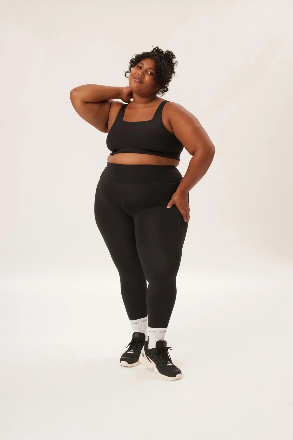 long leggings compressive - black - collab zürich