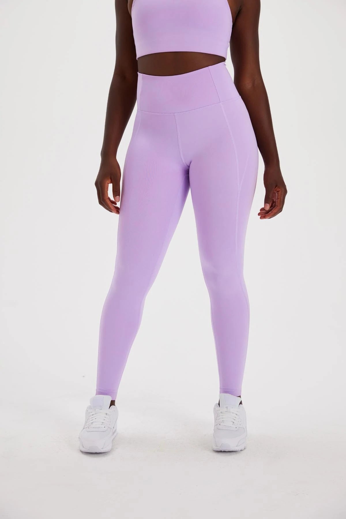 long leggings compressive - lilac - collab zürich