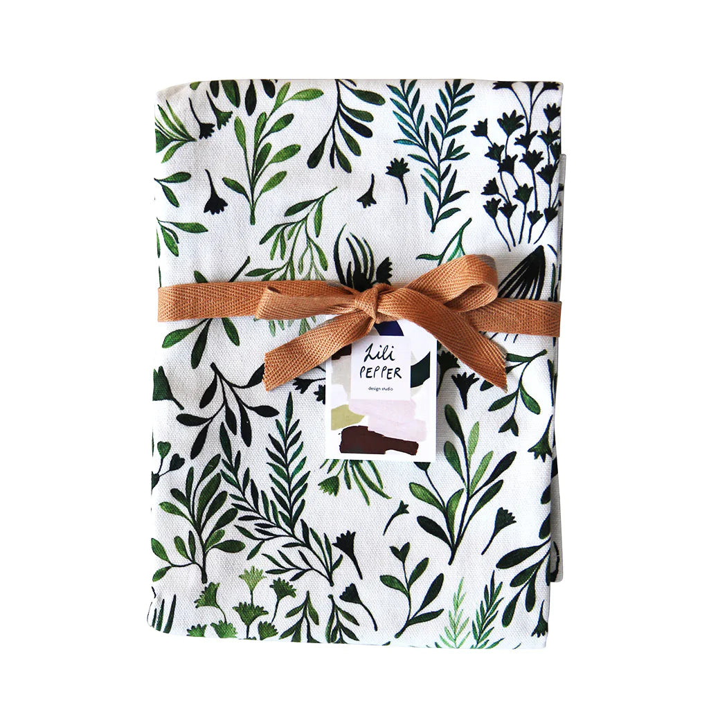 kitchen towel - my green leaves - collab zürich