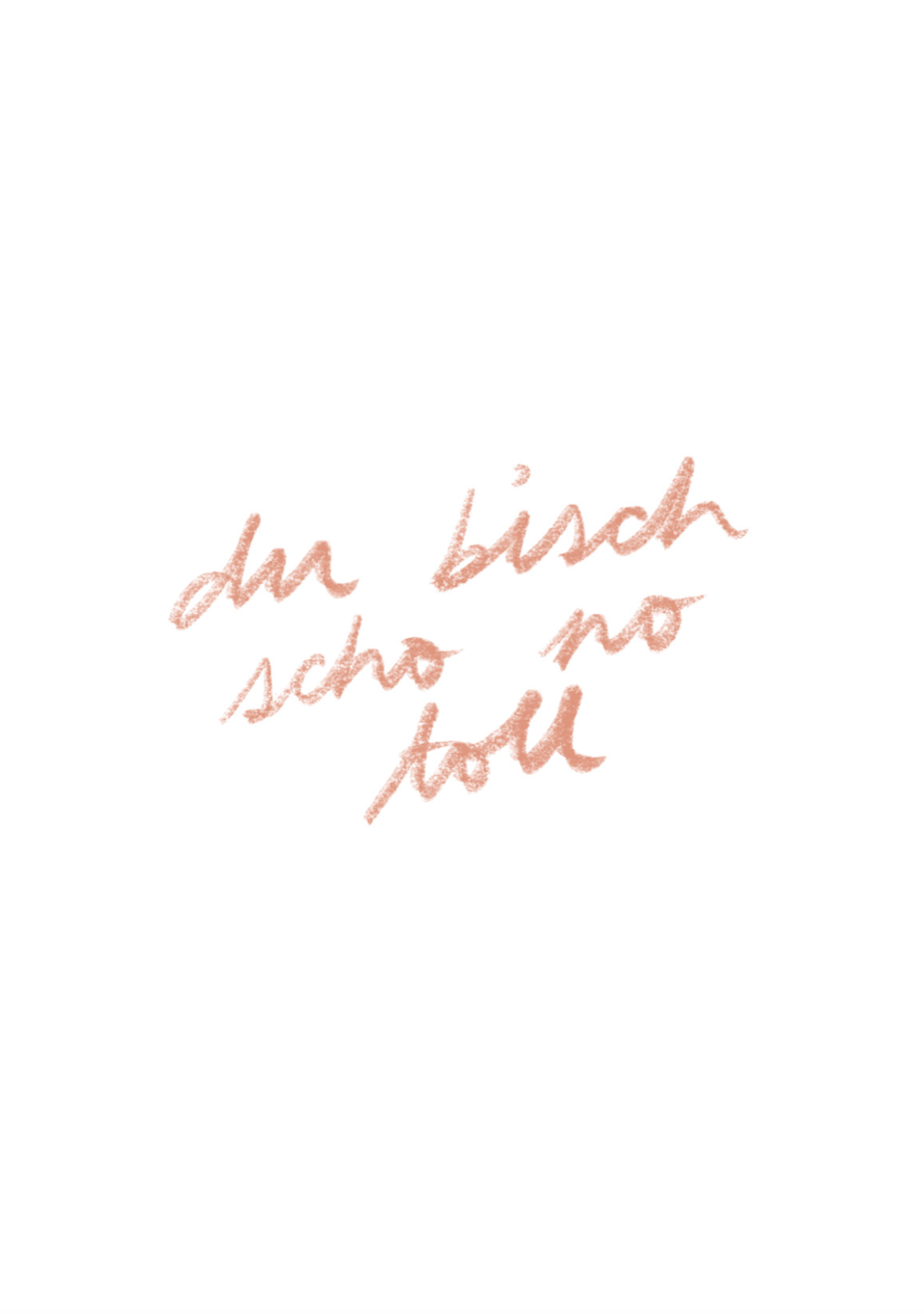 card - du bisch scho no toll - collab zürich