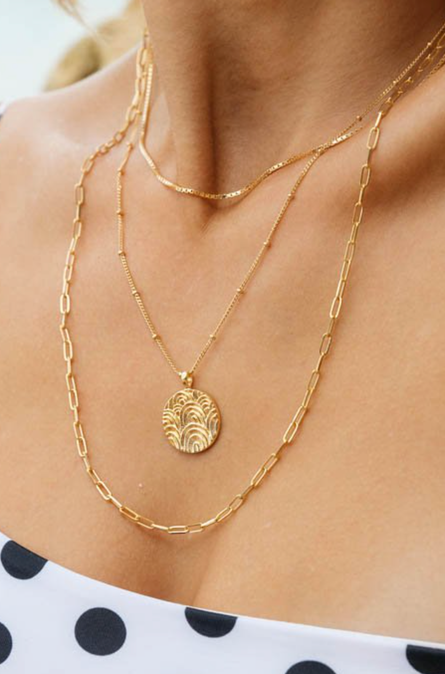 necklace - box choker (36cm) - gold - collab zürich