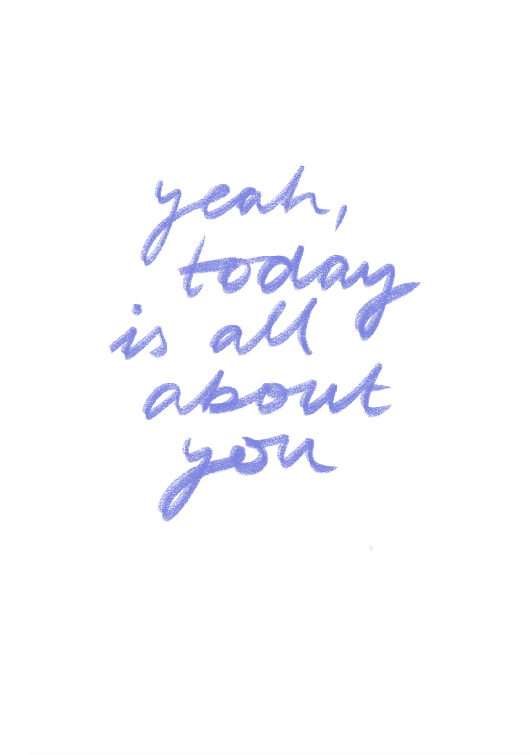 postcard - yeah, today is all about you - collab zürich