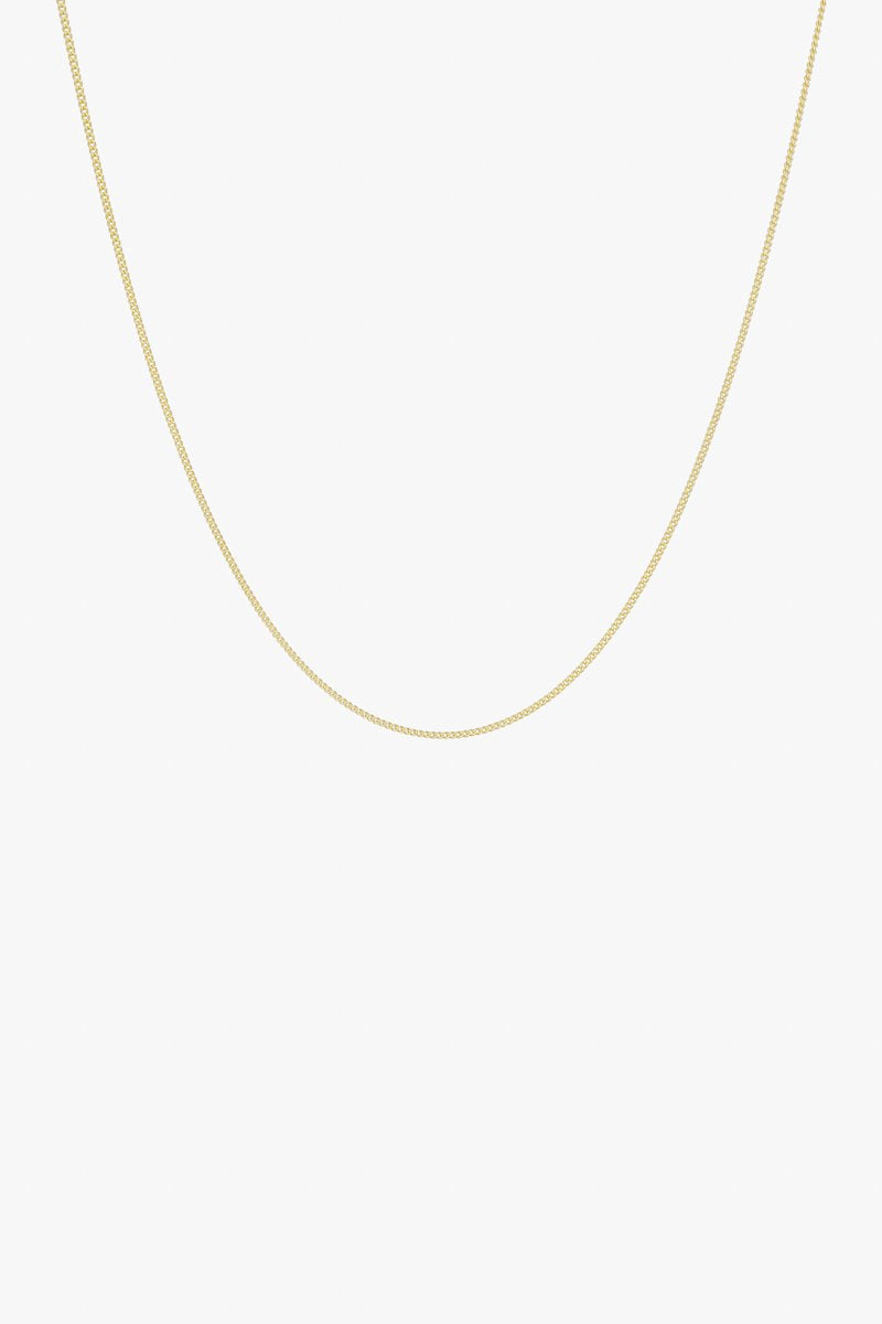 necklace - curb chain gold - collab zürich