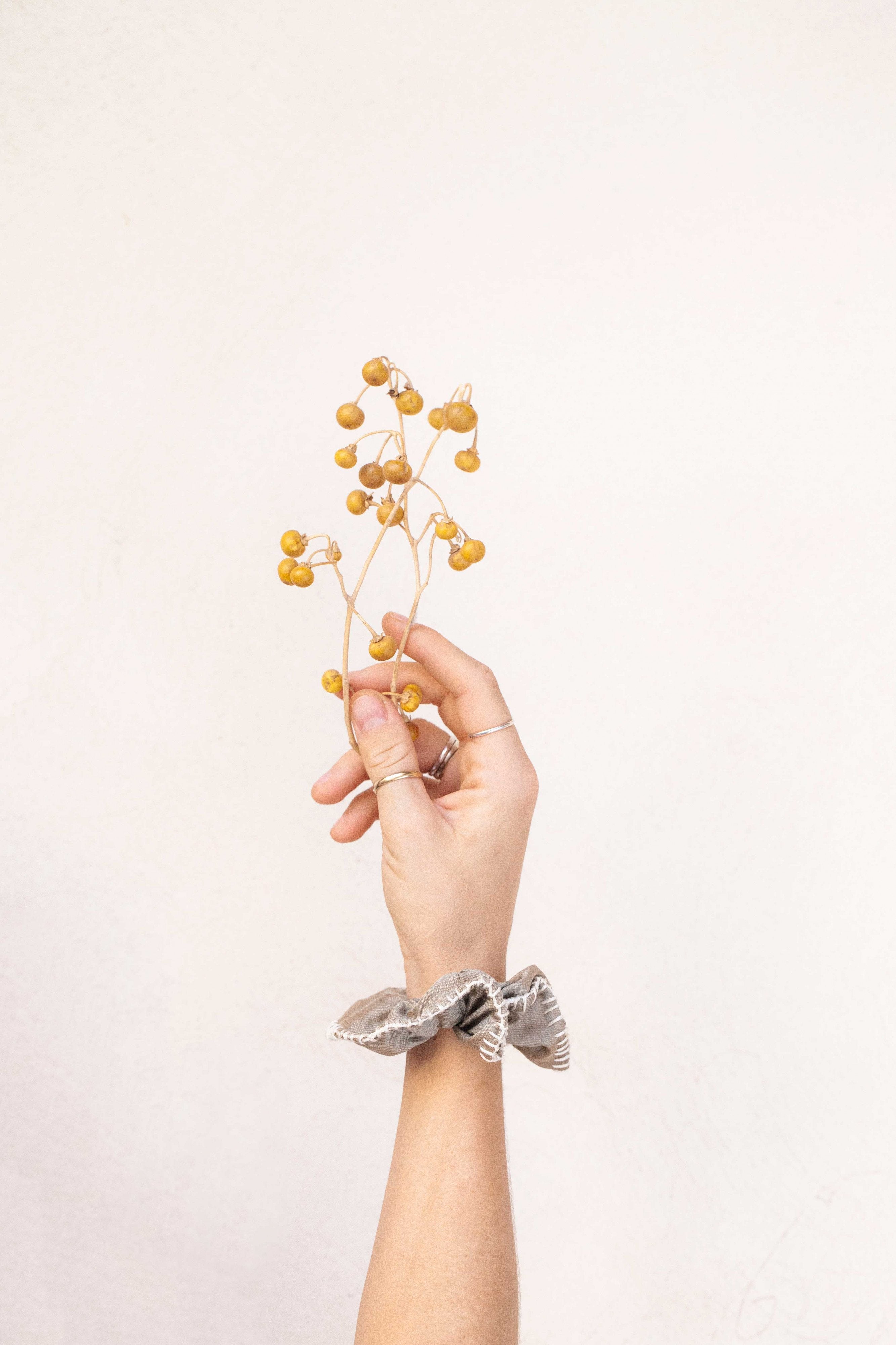 scrunchie - MEDINA - silk - pine - collab zürich