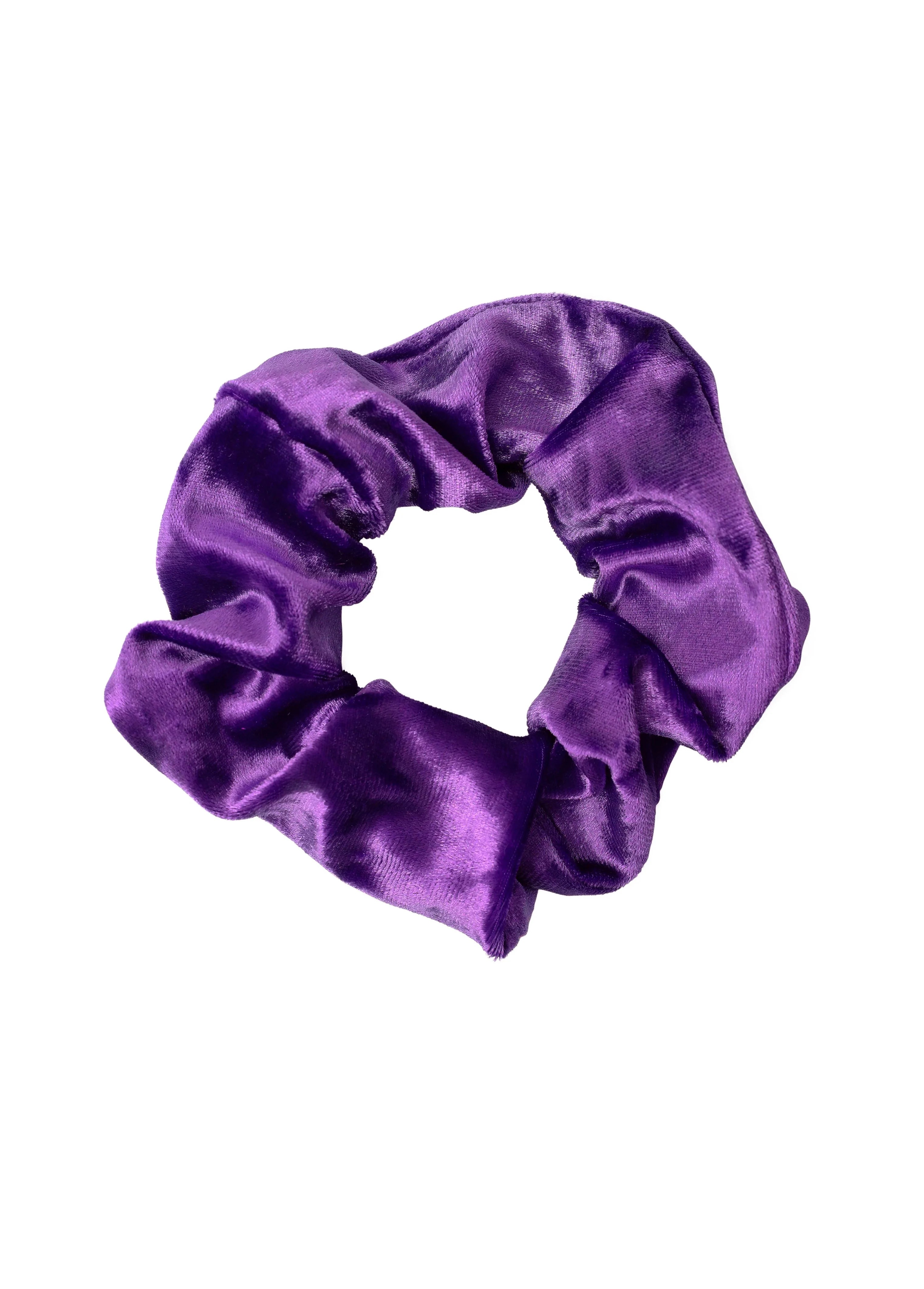 scrunchie - MEDINA velvet - purple - collab zürich