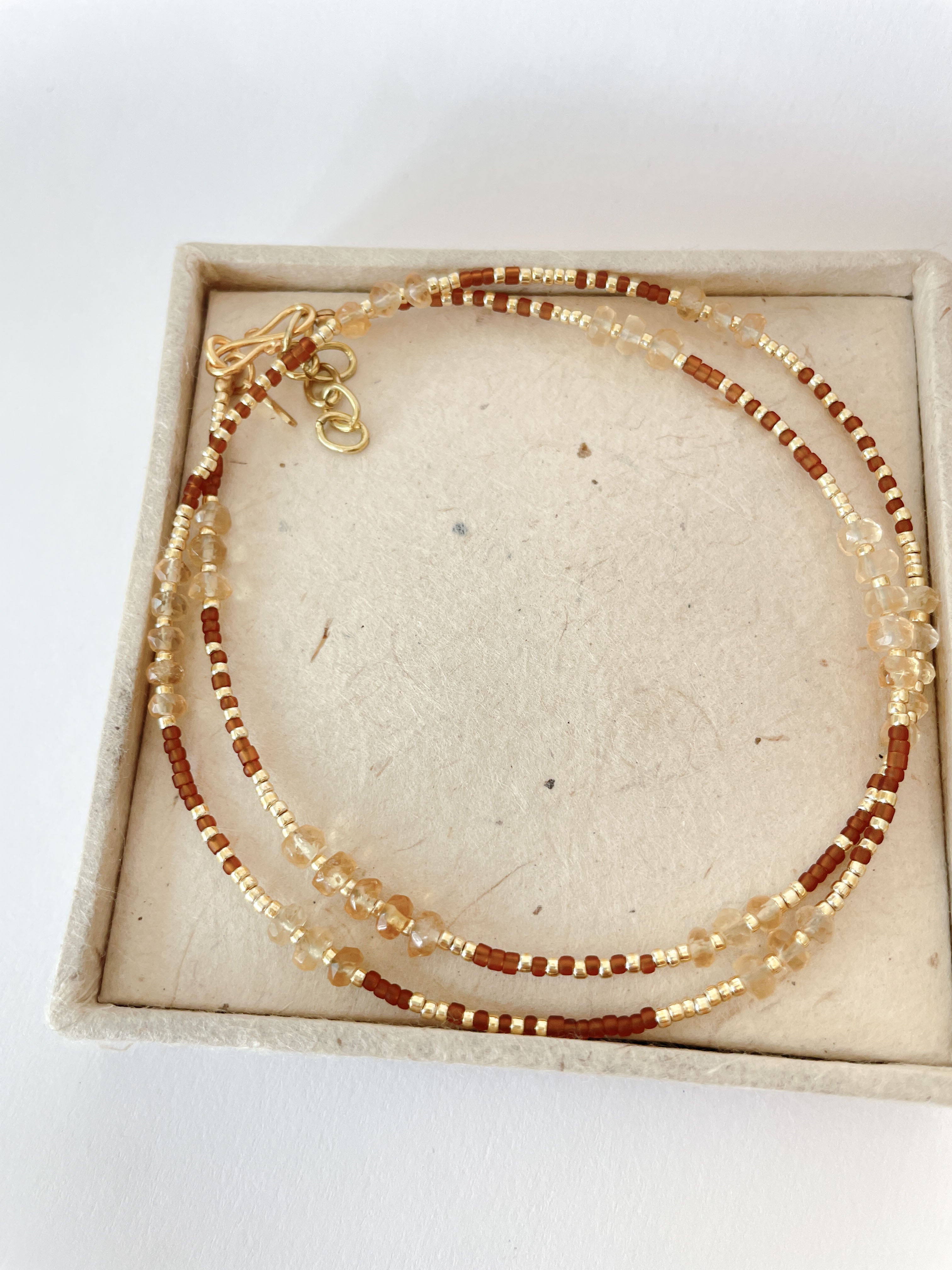 Necklace - DINA Citrin - Amber - Sale - collab zürich