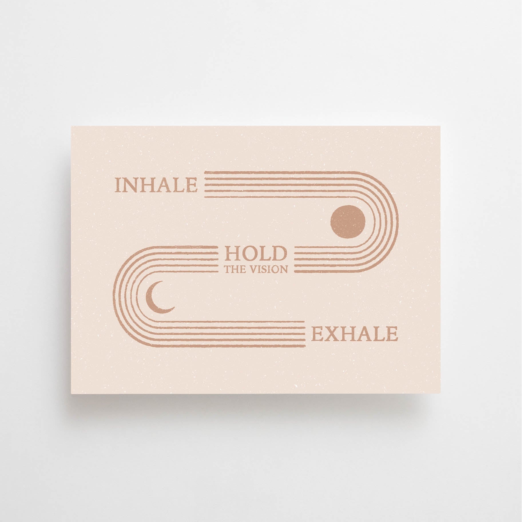 postcard - inhale - hold the vision - exhale - collab zürich