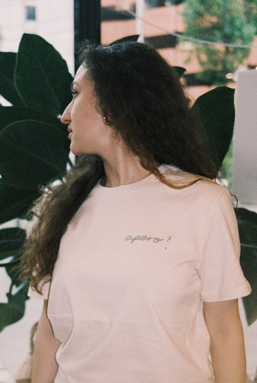Unisex T-Shirt - apero? - Natural - collab zürich