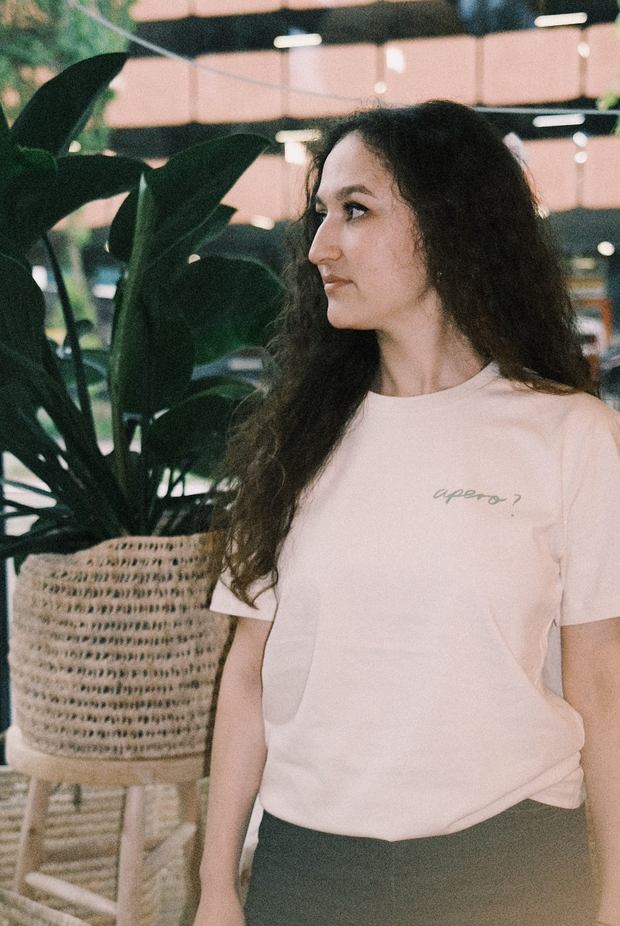 Unisex T-Shirt - apero? - Natural - collab zürich