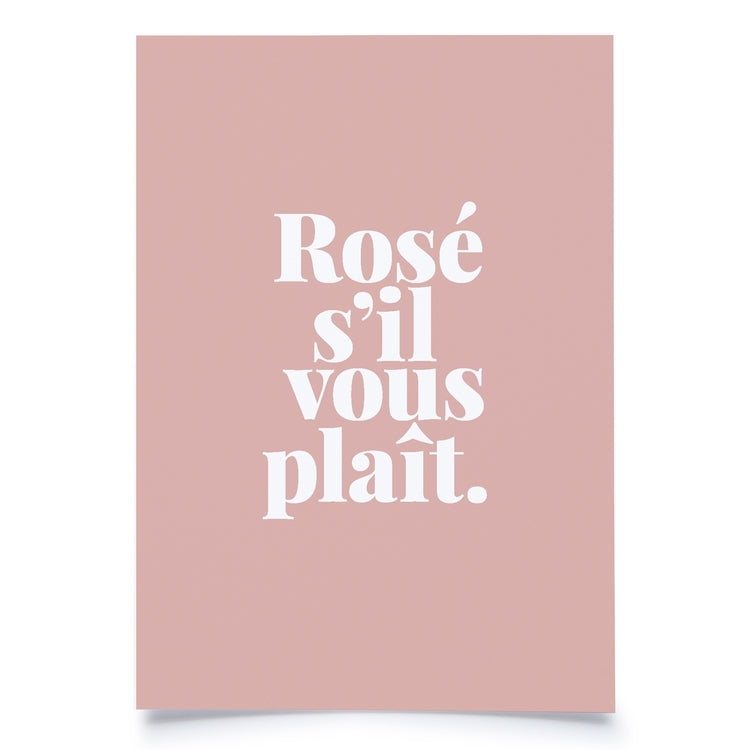 postcard - rosé s'il vous plaît - collab zürich