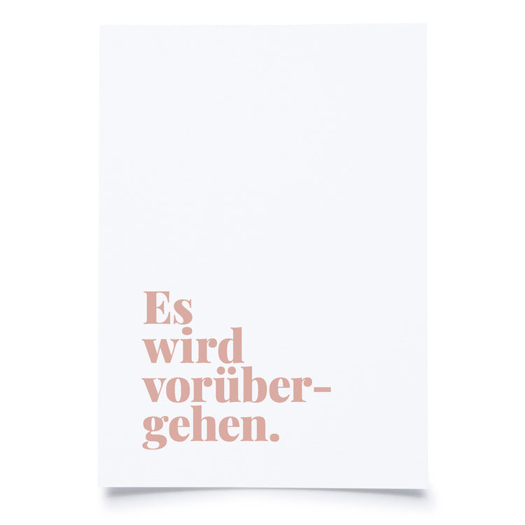 postcard - es wird vorübergehen - collab zürich
