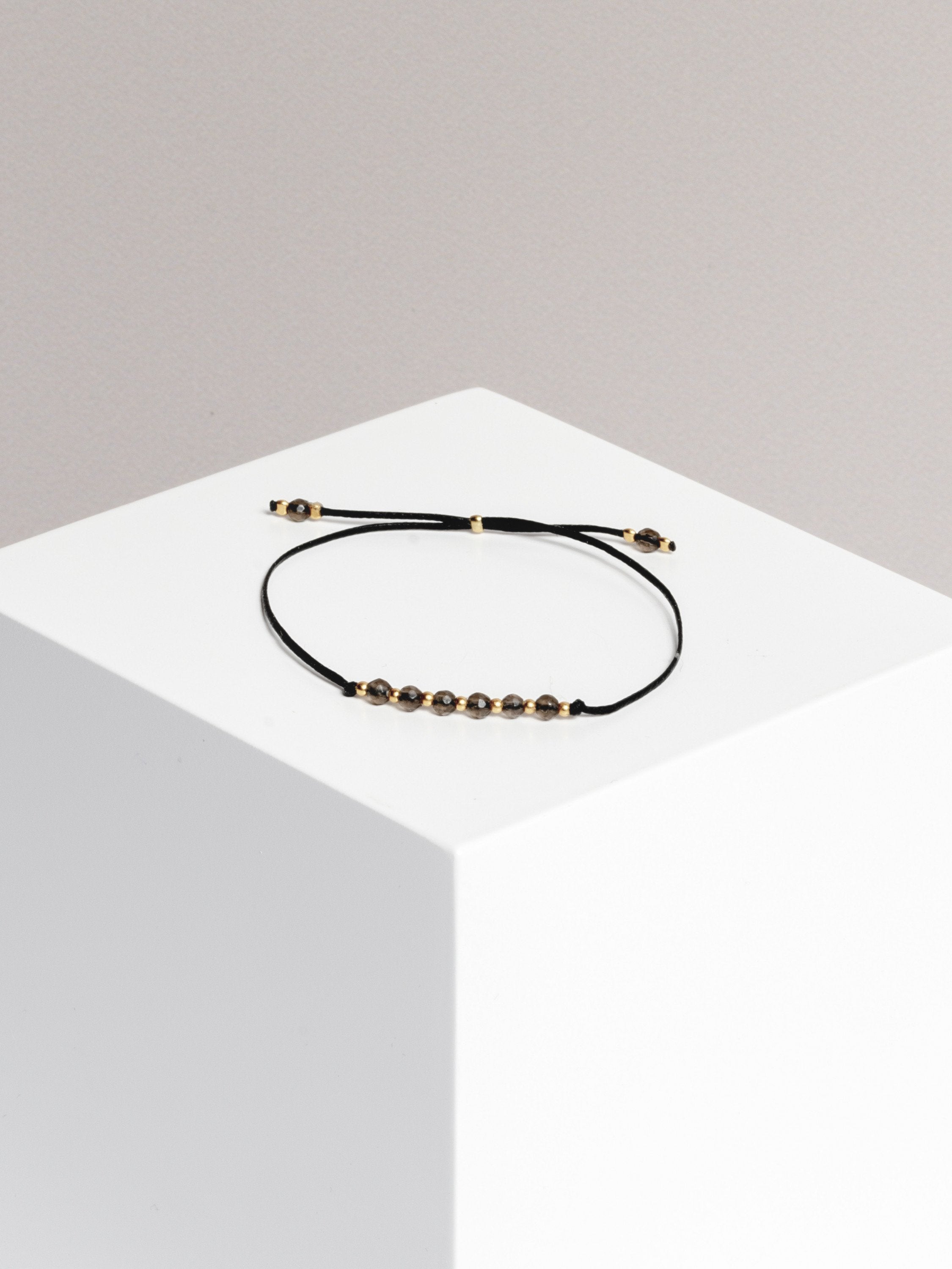 bracelet - SMALL BUT MIGHTY - smoky quartz - collab zürich