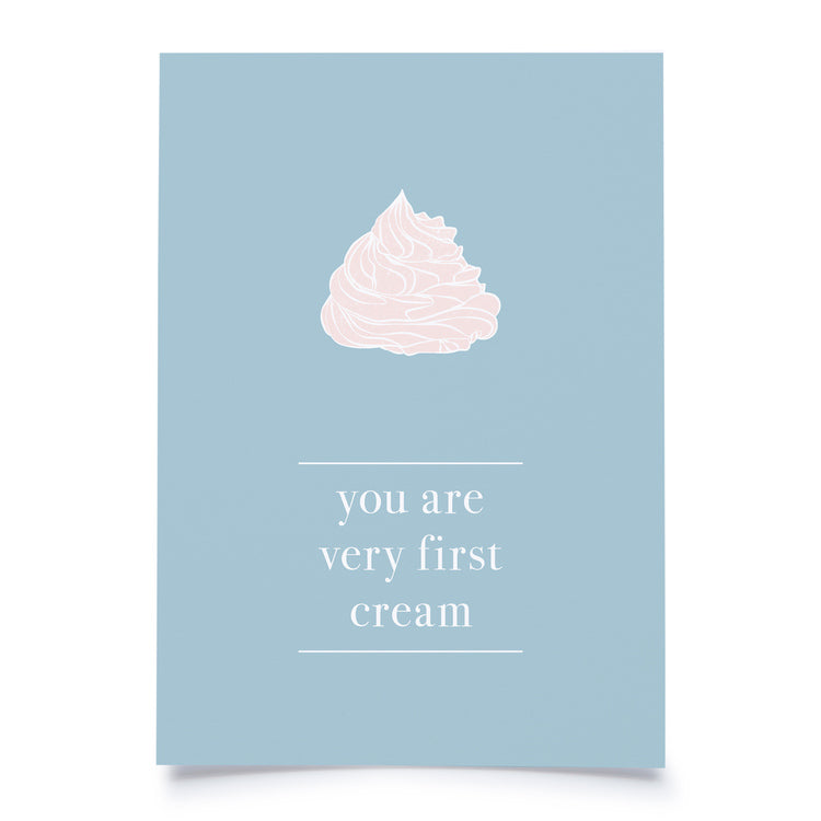 postcard - you are very first cream - collab zürich