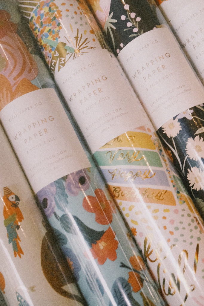 wrapping paper & gift bags