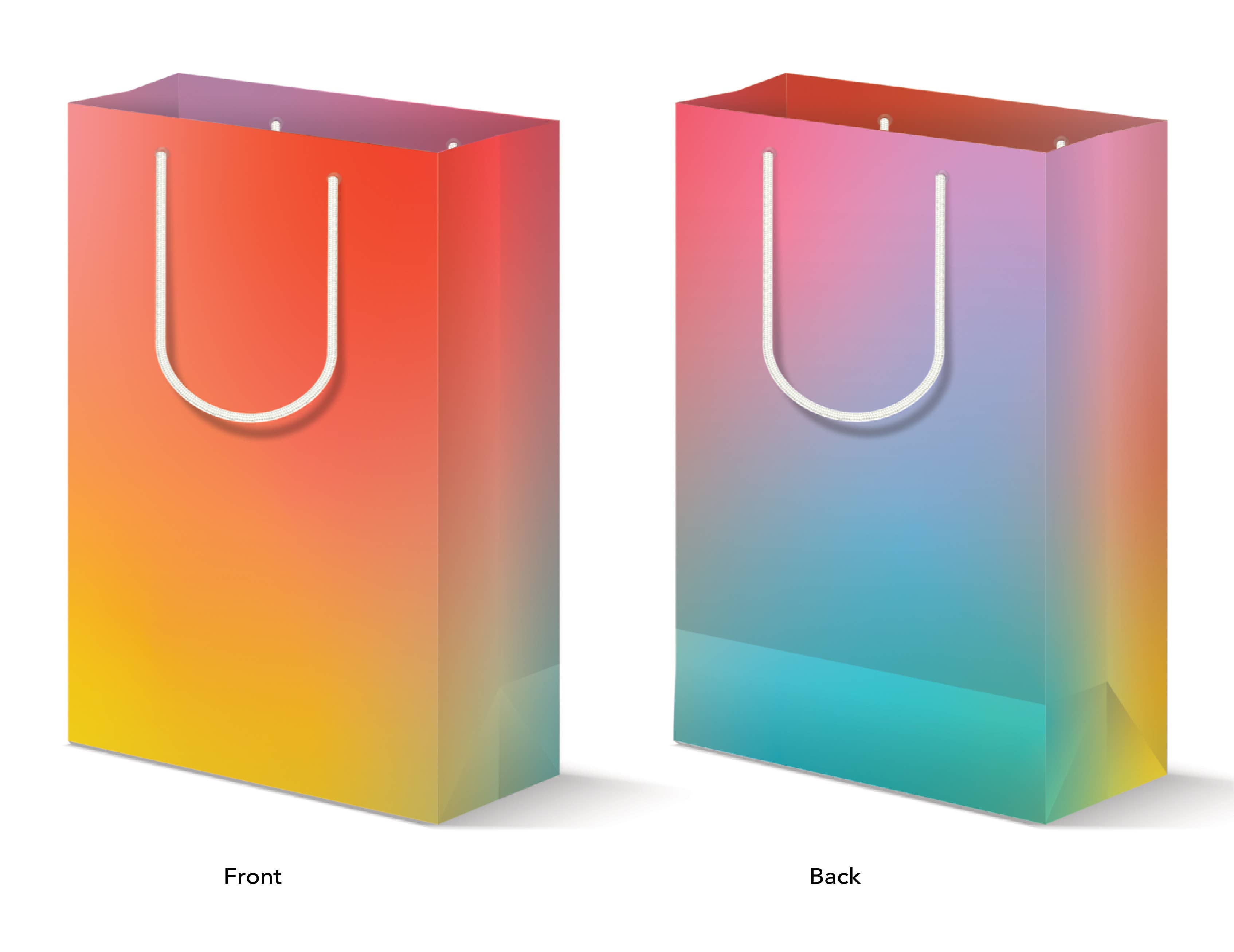 Gift Bag - Rainbow Ombre - collab zürich