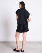 Tencel Shorts - Lov - Black - collab zürich