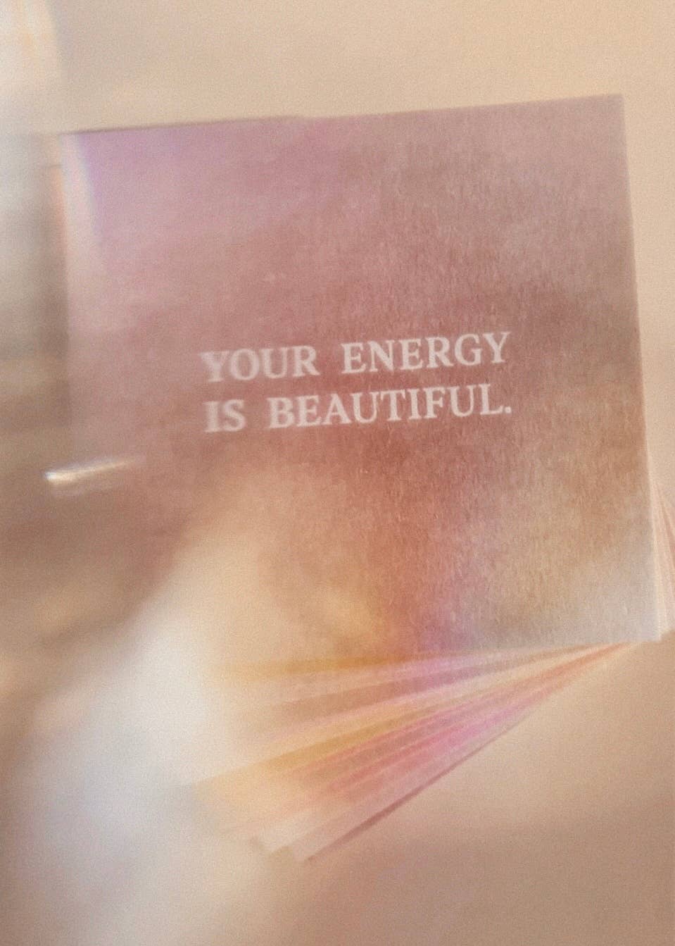 Mini Postcard - Your Energy Is Beautiful - collab zürich