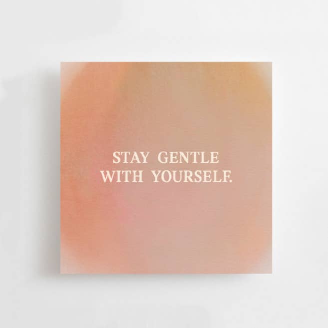 Mini Postcard - Stay Gentle With Yourself - collab zürich