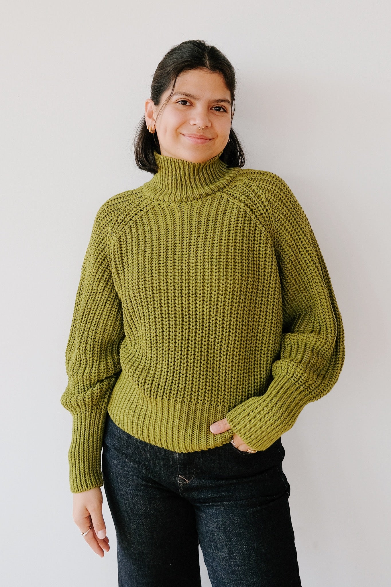 Cotton Jumper - Ola - Mossy Pear - collab zürich