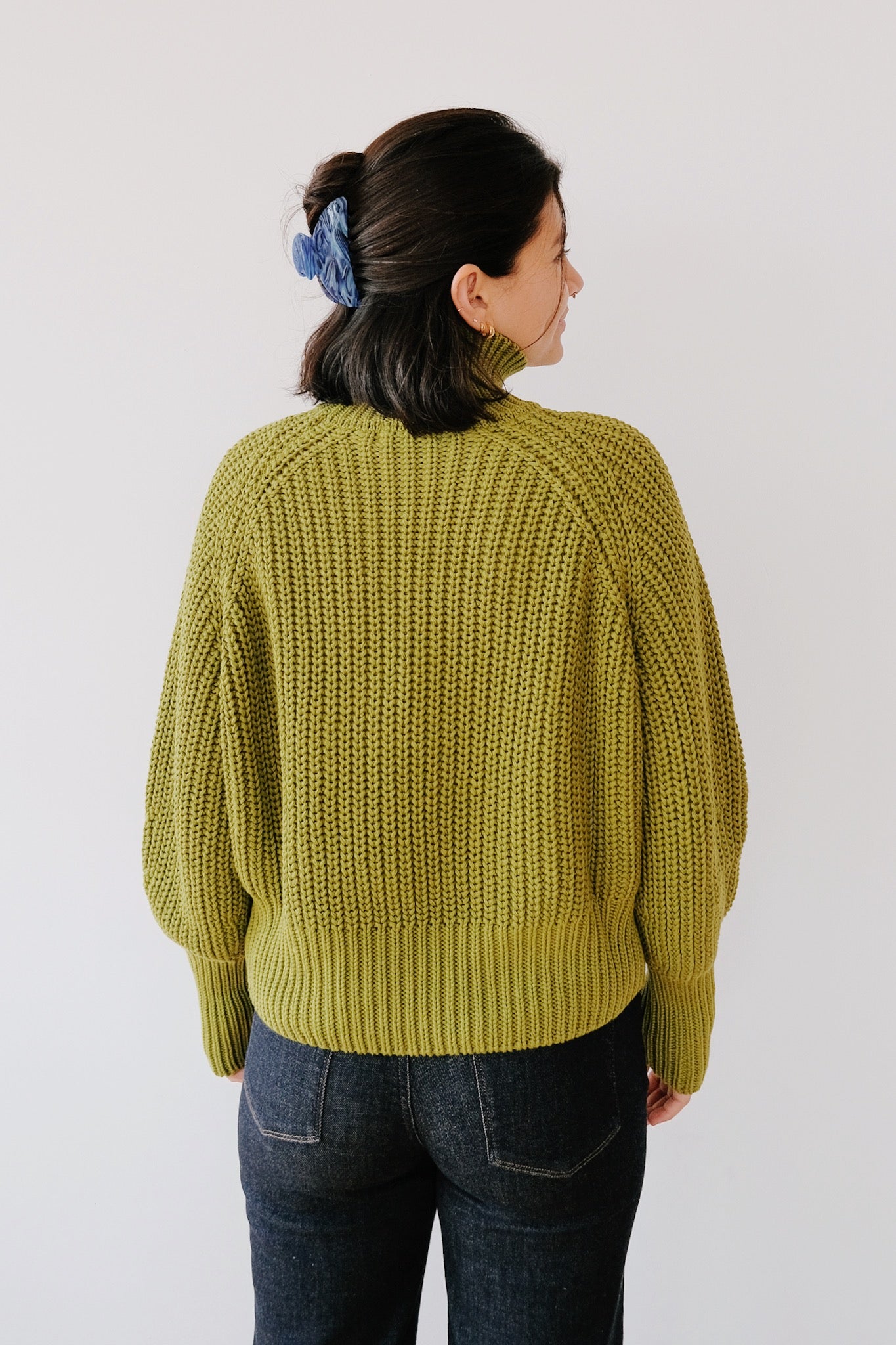 Cotton Jumper - Ola - Mossy Pear - collab zürich