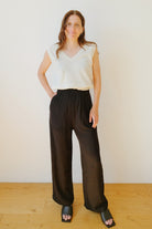 straight pants - tabita - black - collab zürich
